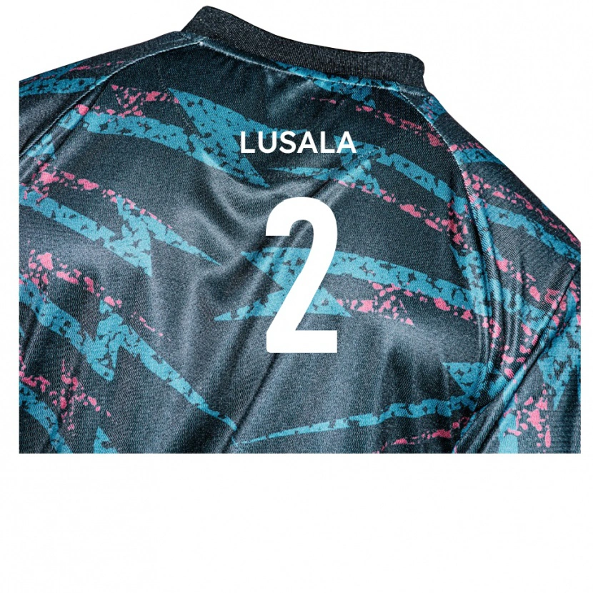 Danxen Mujer Camiseta Dermi Lusala #2 Negro Azul Marino 2ª Equipación 2025/26 La Camisa México