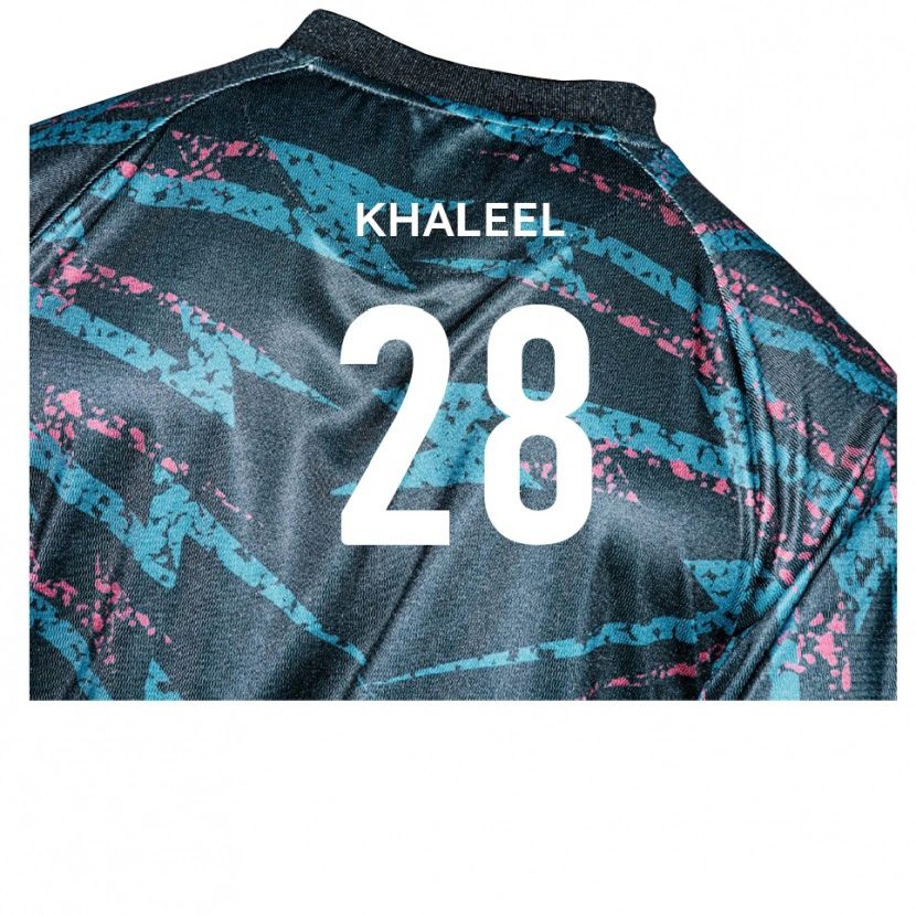 Danxen Mujer Camiseta Rafiq Khaleel #28 Negro Azul Marino 2ª Equipación 2025/26 La Camisa México