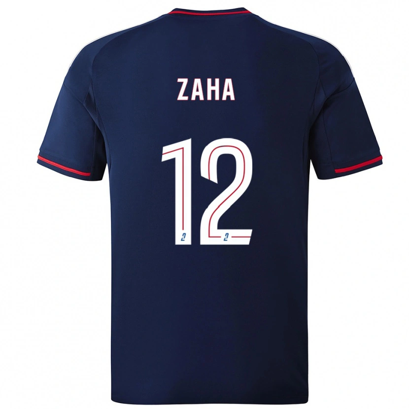 Danxen Mujer Camiseta Wilfried Zaha #12 Azul Marino Rojo 2ª Equipación 2025/26 La Camisa México