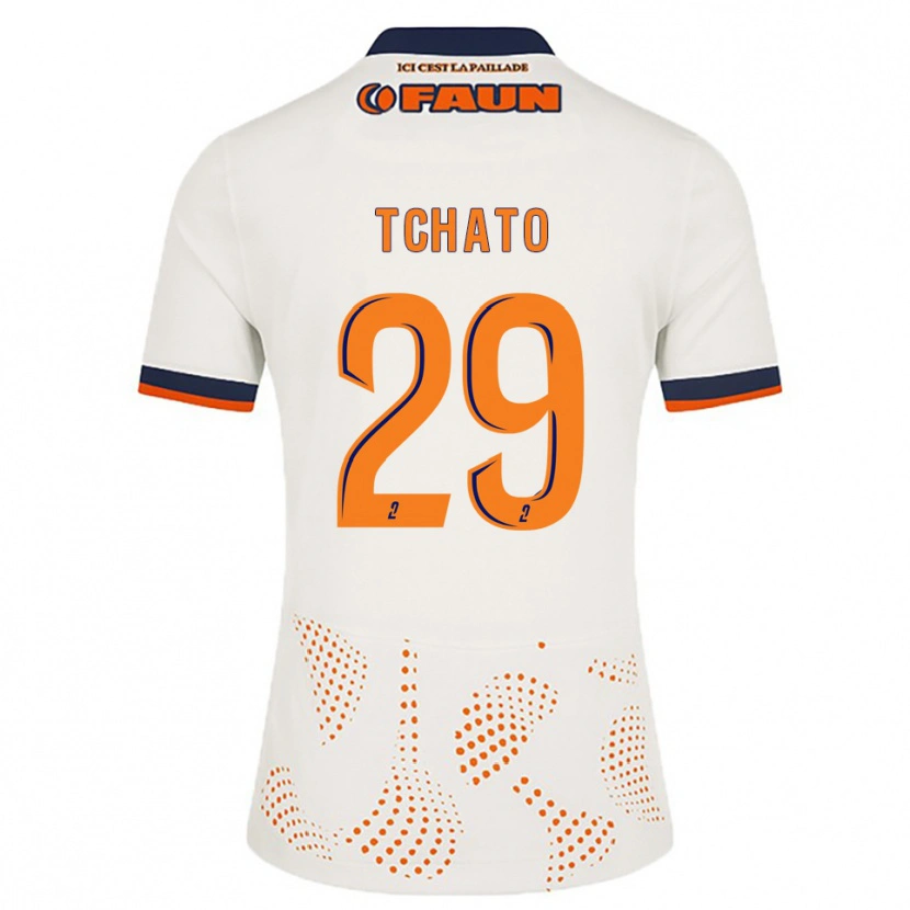 Danxen Mujer Camiseta Enzo Tchato #29 Blanco Naranja 2ª Equipación 2025/26 La Camisa México