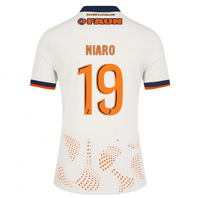 Danxen Mujer Camiseta Esther Mbakem-Niaro #19 Blanco Naranja 2ª Equipación 2025/26 La Camisa México