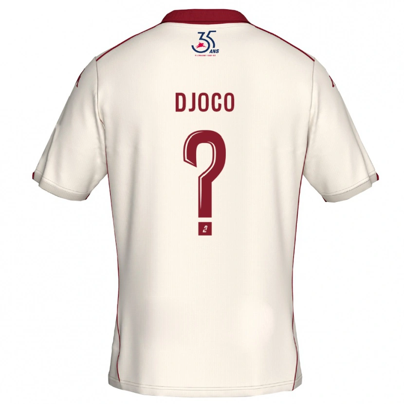 Danxen Mujer Camiseta Ouparine Djoco #0 Blanco Borgoña 2ª Equipación 2025/26 La Camisa México