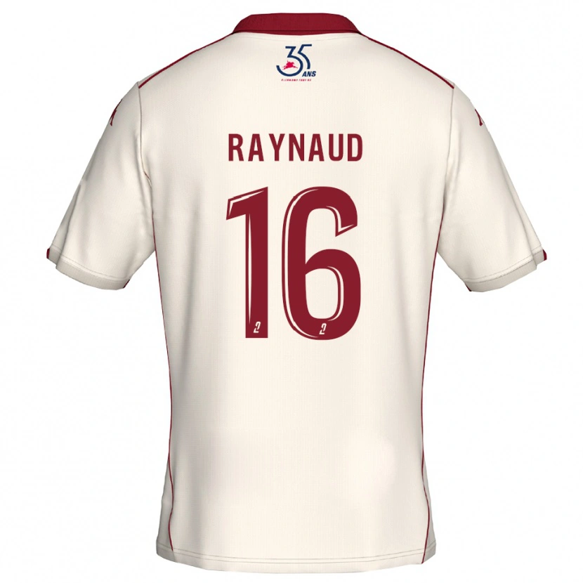 Danxen Mujer Camiseta Joan Raynaud #16 Blanco Borgoña 2ª Equipación 2025/26 La Camisa México
