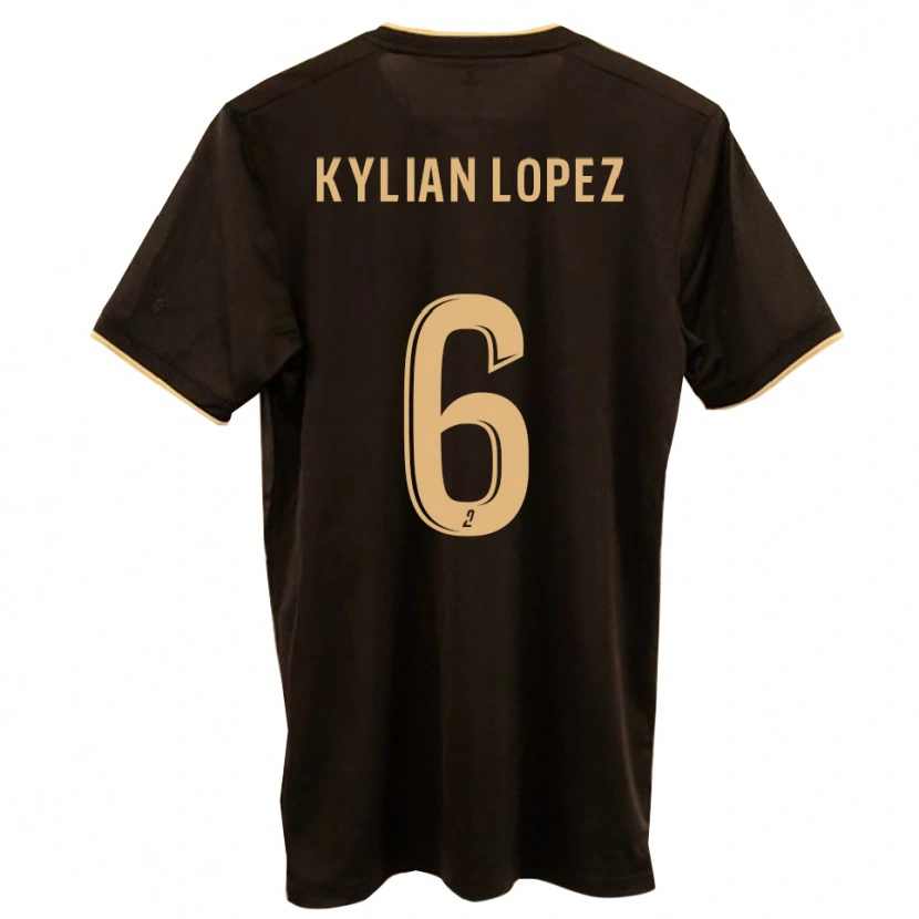 Danxen Mujer Camiseta Kylian Lopez #6 Azul Rojo 2ª Equipación 2025/26 La Camisa México