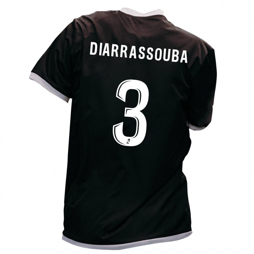 Danxen Mujer Camiseta Corneille Diarrassouba #3 Negro Oro 2ª Equipación 2025/26 La Camisa México