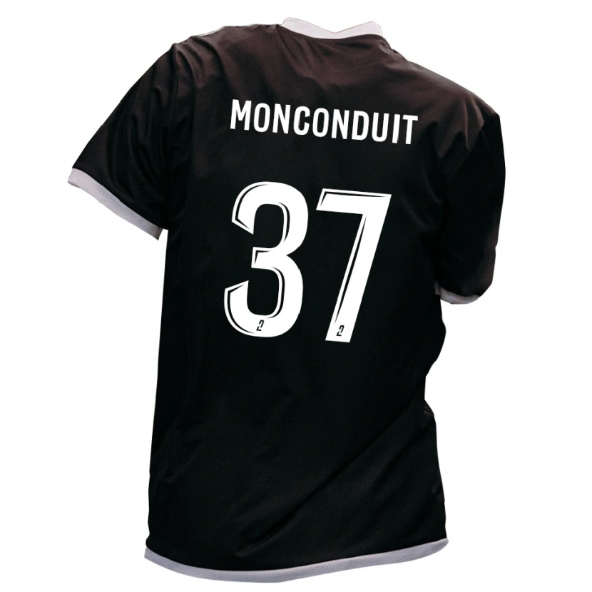 Danxen Mujer Camiseta Thomas Monconduit #37 Negro Oro 2ª Equipación 2025/26 La Camisa México