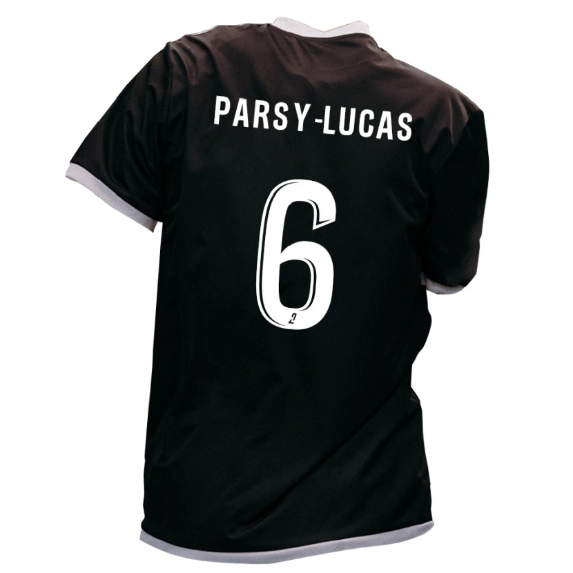 Danxen Mujer Camiseta Andréa Parsy-Lucas #6 Negro Oro 2ª Equipación 2025/26 La Camisa México