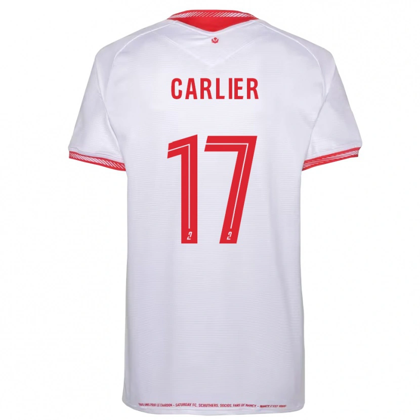 Danxen Mujer Camiseta Maxence Carlier #17 Negro Rojo 2ª Equipación 2025/26 La Camisa México