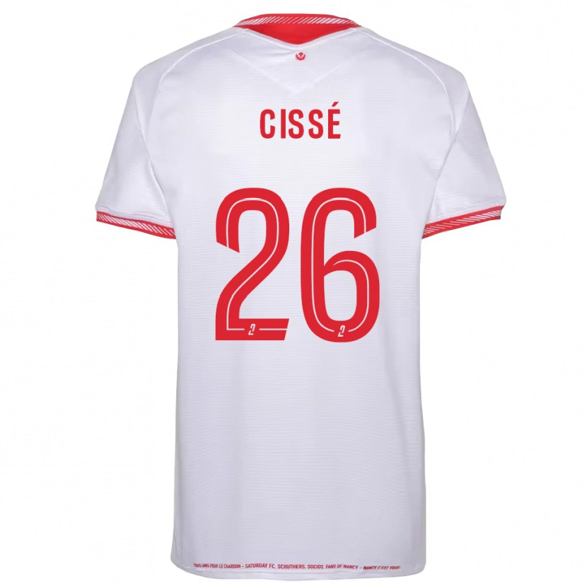 Danxen Mujer Camiseta Sidi Cissé #26 Negro Rojo 2ª Equipación 2025/26 La Camisa México