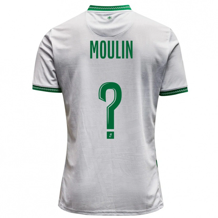 Danxen Mujer Camiseta Noah Moulin #0 Blanco Verde 2ª Equipación 2025/26 La Camisa México