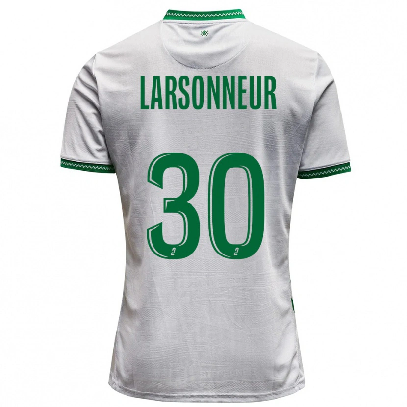 Danxen Mujer Camiseta Gautier Larsonneur #30 Blanco Verde 2ª Equipación 2025/26 La Camisa México