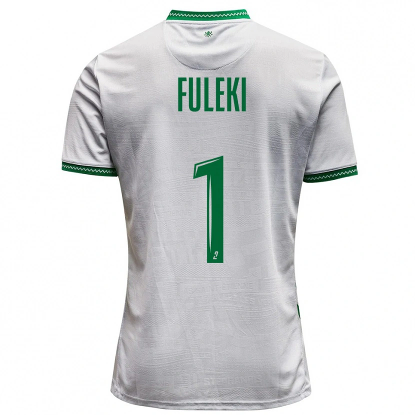 Danxen Mujer Camiseta Rafael Fuleki #1 Blanco Verde 2ª Equipación 2025/26 La Camisa México