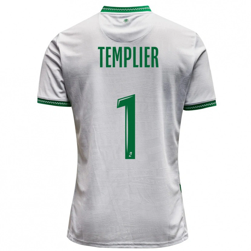 Danxen Mujer Camiseta Emma Templier #1 Blanco Verde 2ª Equipación 2025/26 La Camisa México