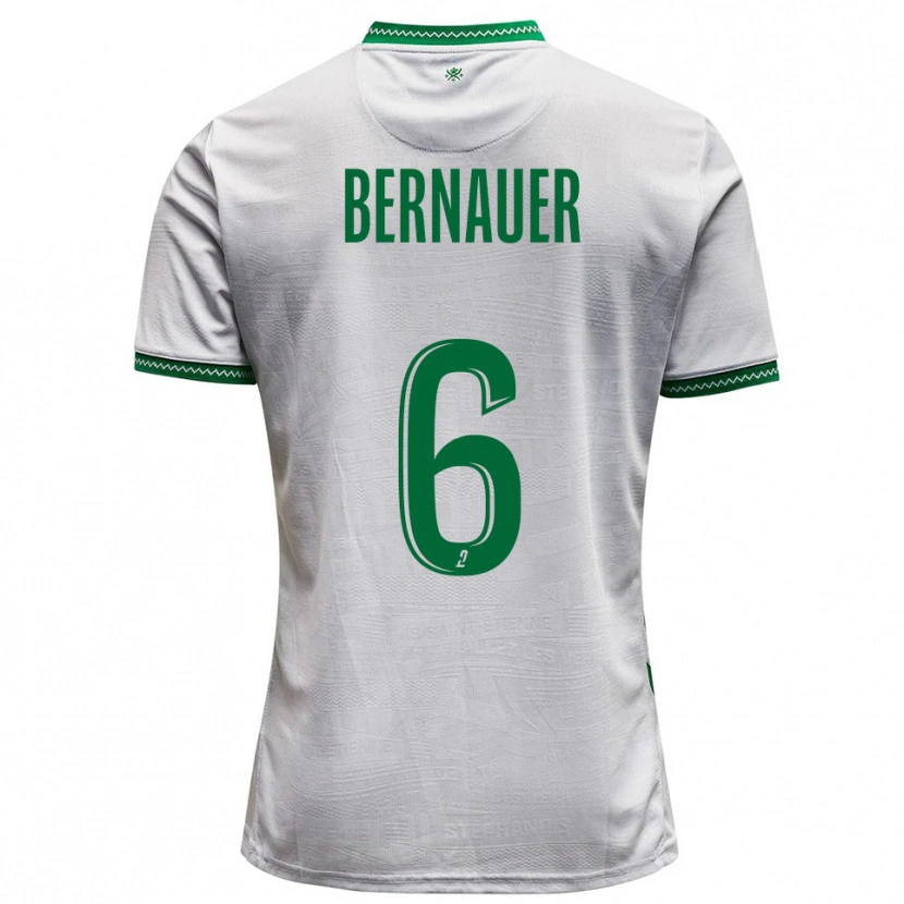 Danxen Mujer Camiseta Maxime Bernauer #6 Blanco Verde 2ª Equipación 2025/26 La Camisa México