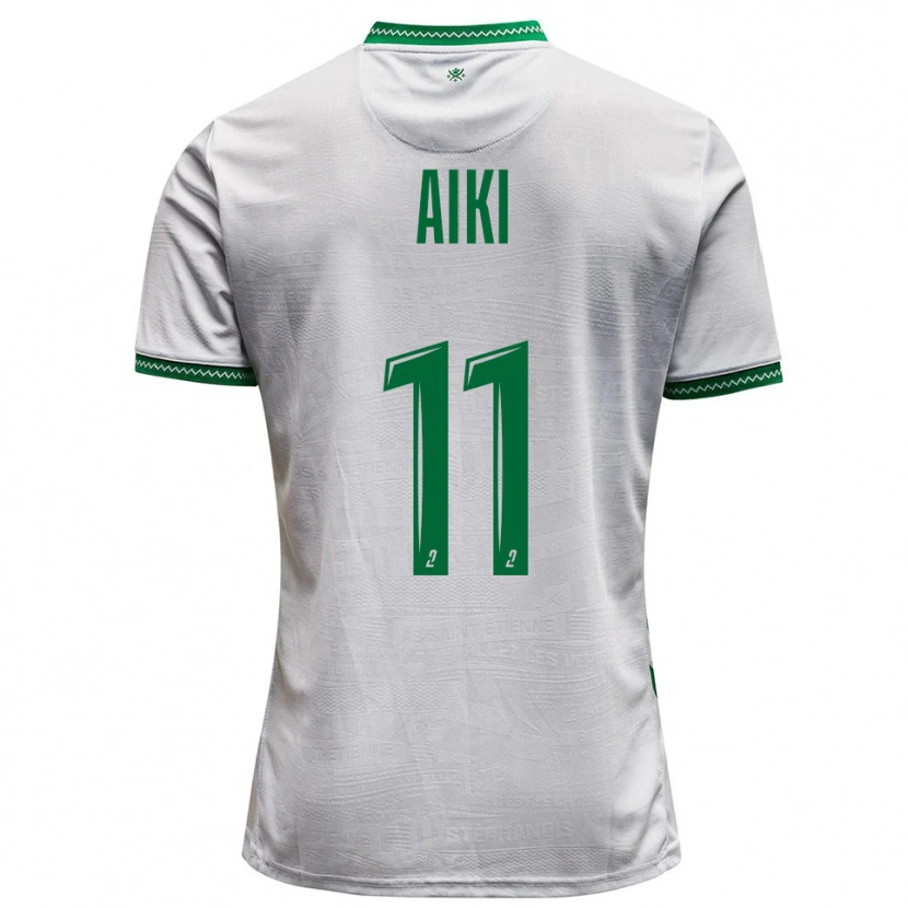 Danxen Mujer Camiseta Ayman Aiki #11 Blanco Verde 2ª Equipación 2025/26 La Camisa México
