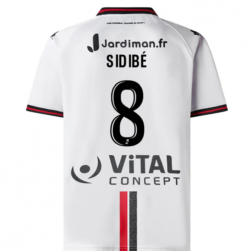 Danxen Mujer Camiseta Kalidou Sidibé #8 Blanco Rojo 2ª Equipación 2025/26 La Camisa México