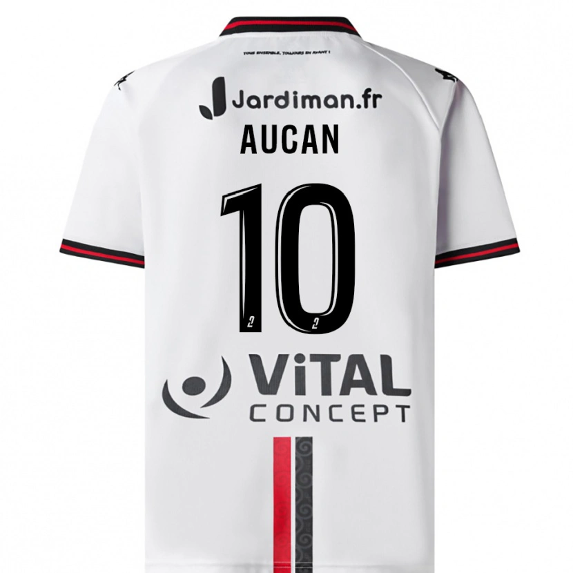 Danxen Mujer Camiseta Ewan Aucan #10 Blanco Rojo 2ª Equipación 2025/26 La Camisa México