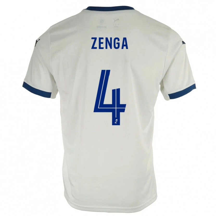 Danxen Mujer Camiseta Preston Zenga #4 Blanco Azul 2ª Equipación 2025/26 La Camisa México