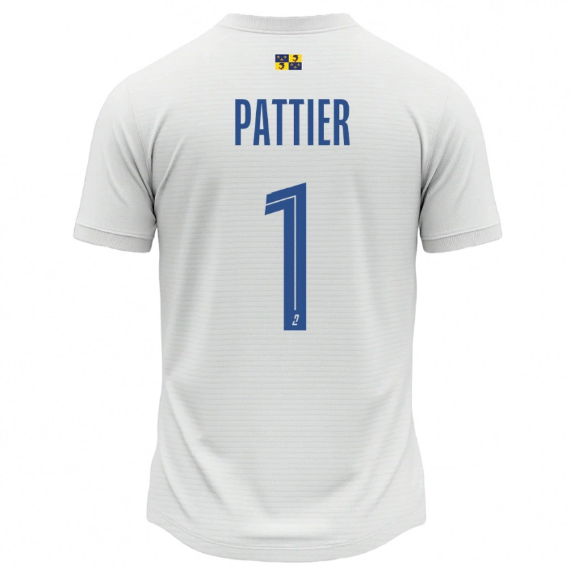 Danxen Mujer Camiseta Maxime Pattier #1 Blanco Azul 2ª Equipación 2025/26 La Camisa México