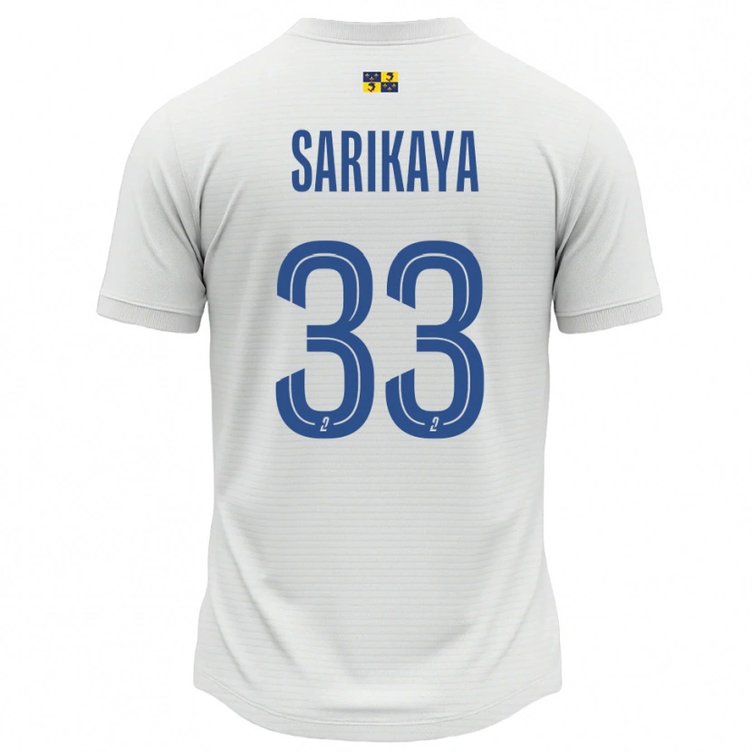 Danxen Mujer Camiseta Efe Sarıkaya #33 Blanco Azul 2ª Equipación 2025/26 La Camisa México