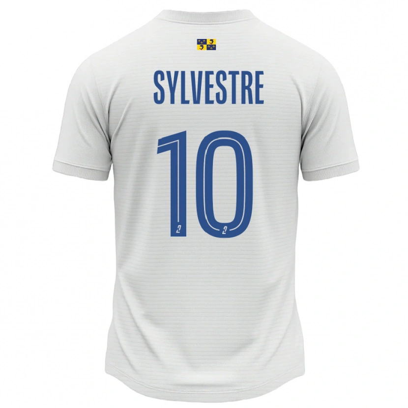 Danxen Mujer Camiseta Eddy Sylvestre #10 Blanco Azul 2ª Equipación 2025/26 La Camisa México