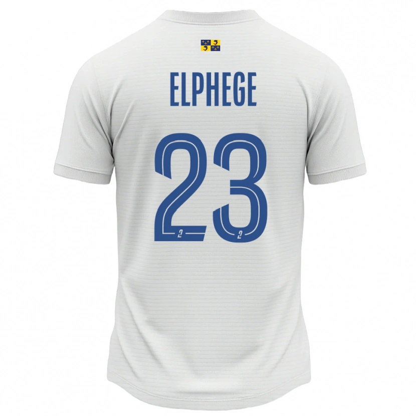 Danxen Mujer Camiseta Nesta Elphege #23 Blanco Azul 2ª Equipación 2025/26 La Camisa México