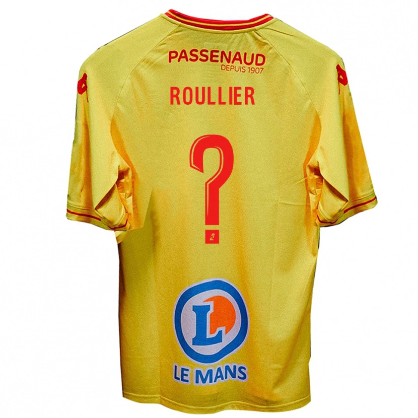 Danxen Mujer Camiseta Alec Roullier #0 Amarillo 2ª Equipación 2025/26 La Camisa México