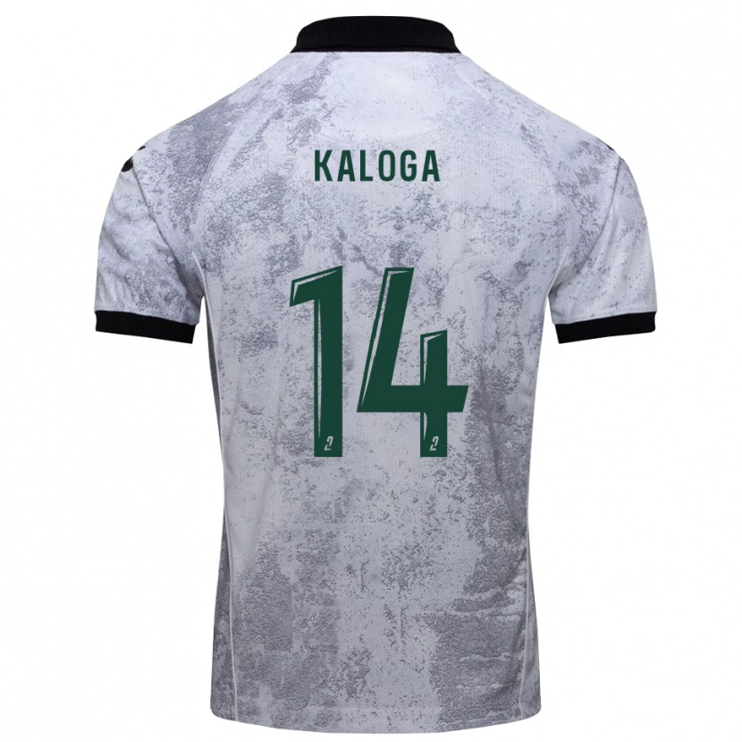 Danxen Mujer Camiseta Amallah Kaloga #14 Blanco Negro 2ª Equipación 2025/26 La Camisa México