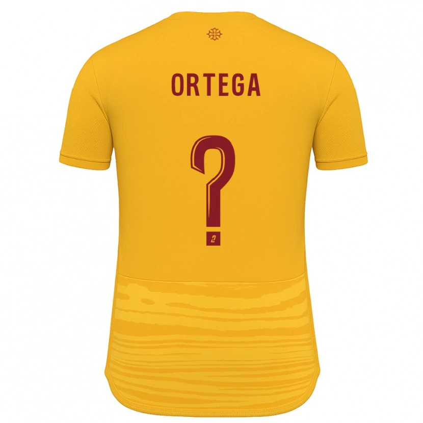 Danxen Mujer Camiseta Alexis Ortega #0 Naranja Borgoña 2ª Equipación 2025/26 La Camisa México