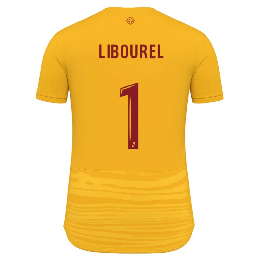 Danxen Mujer Camiseta Laurie Libourel #1 Naranja Borgoña 2ª Equipación 2025/26 La Camisa México