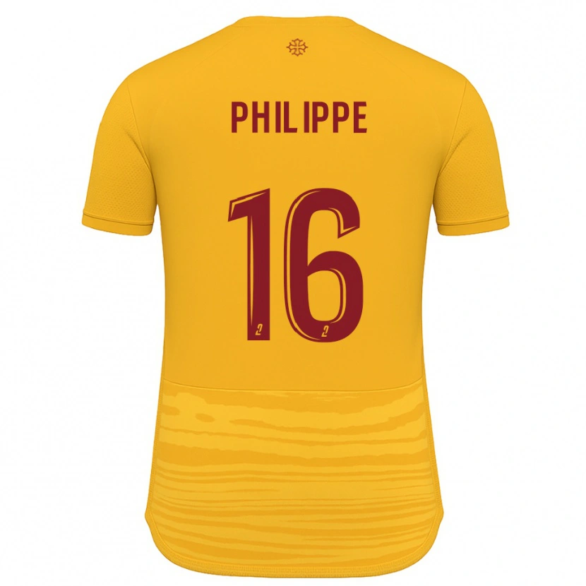 Danxen Mujer Camiseta Flavie Philippe #16 Naranja Borgoña 2ª Equipación 2025/26 La Camisa México