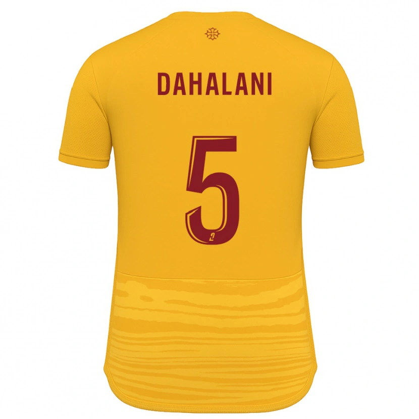 Danxen Mujer Camiseta Yanis Dahalani #5 Naranja Borgoña 2ª Equipación 2025/26 La Camisa México