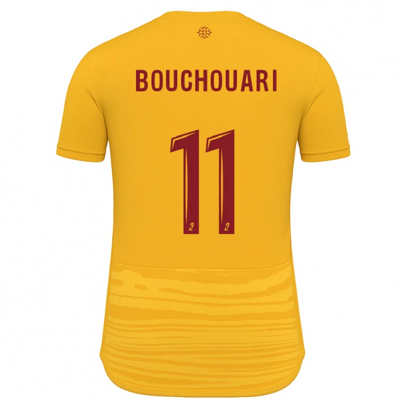 Danxen Mujer Camiseta Mohamed Bouchouari #11 Naranja Borgoña 2ª Equipación 2025/26 La Camisa México
