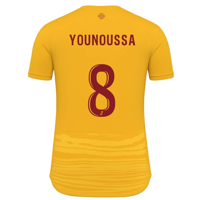 Danxen Mujer Camiseta Wilitty Younoussa #8 Naranja Borgoña 2ª Equipación 2025/26 La Camisa México