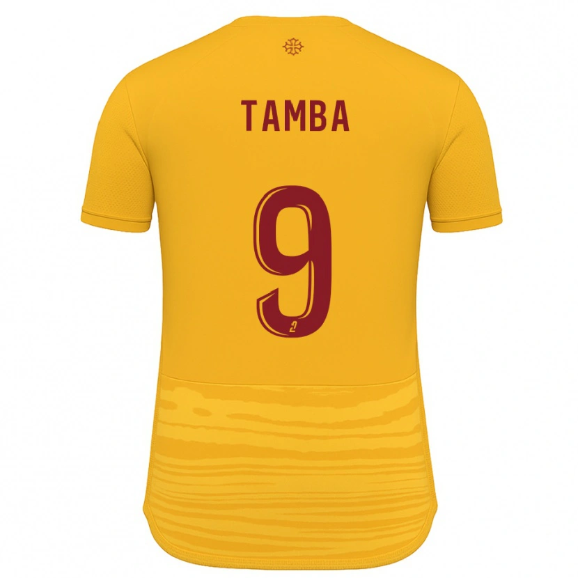 Danxen Mujer Camiseta Adama Tamba #9 Naranja Borgoña 2ª Equipación 2025/26 La Camisa México