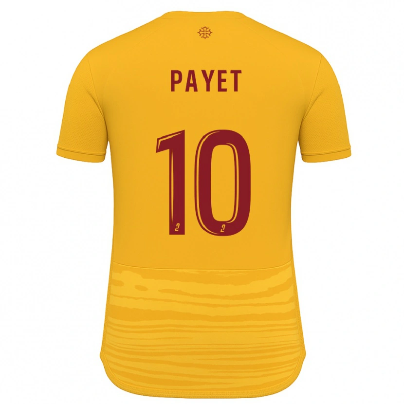 Danxen Mujer Camiseta Paul Payet #10 Naranja Borgoña 2ª Equipación 2025/26 La Camisa México