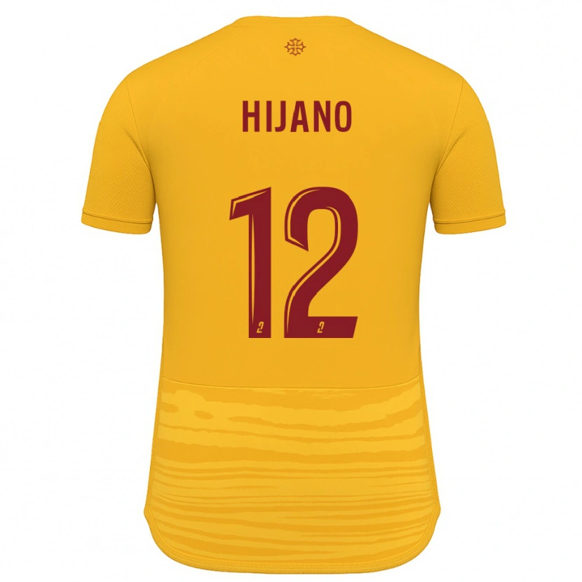 Danxen Mujer Camiseta Noa Hijano #12 Naranja Borgoña 2ª Equipación 2025/26 La Camisa México