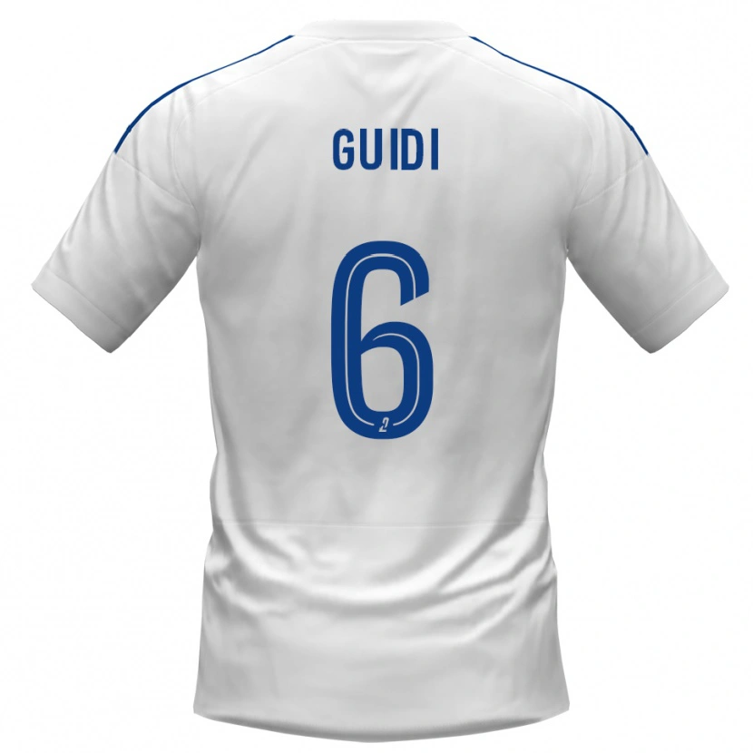 Danxen Mujer Camiseta Dumè Guidi #6 Blanco Azul 2ª Equipación 2025/26 La Camisa México