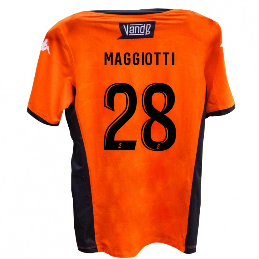 Danxen Mujer Camiseta Julien Maggiotti #28 Blanco Negro 2ª Equipación 2025/26 La Camisa México
