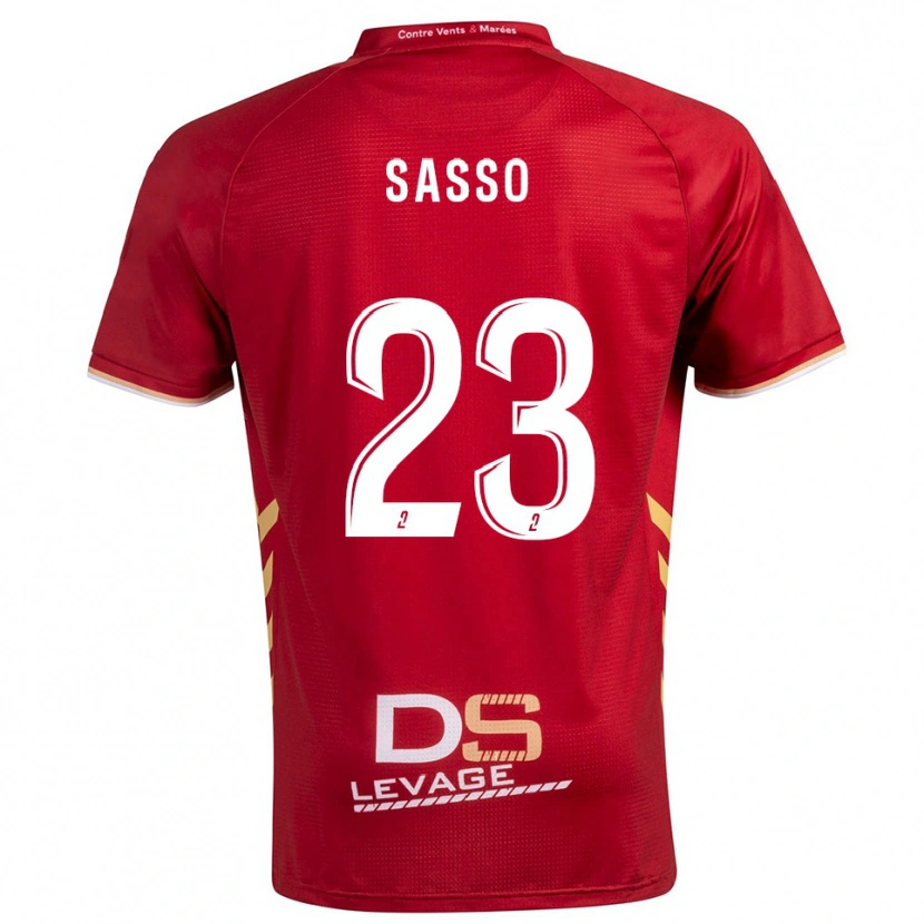 Danxen Mujer Camiseta Vincent Sasso #23 Borgoña Oro 2ª Equipación 2025/26 La Camisa México