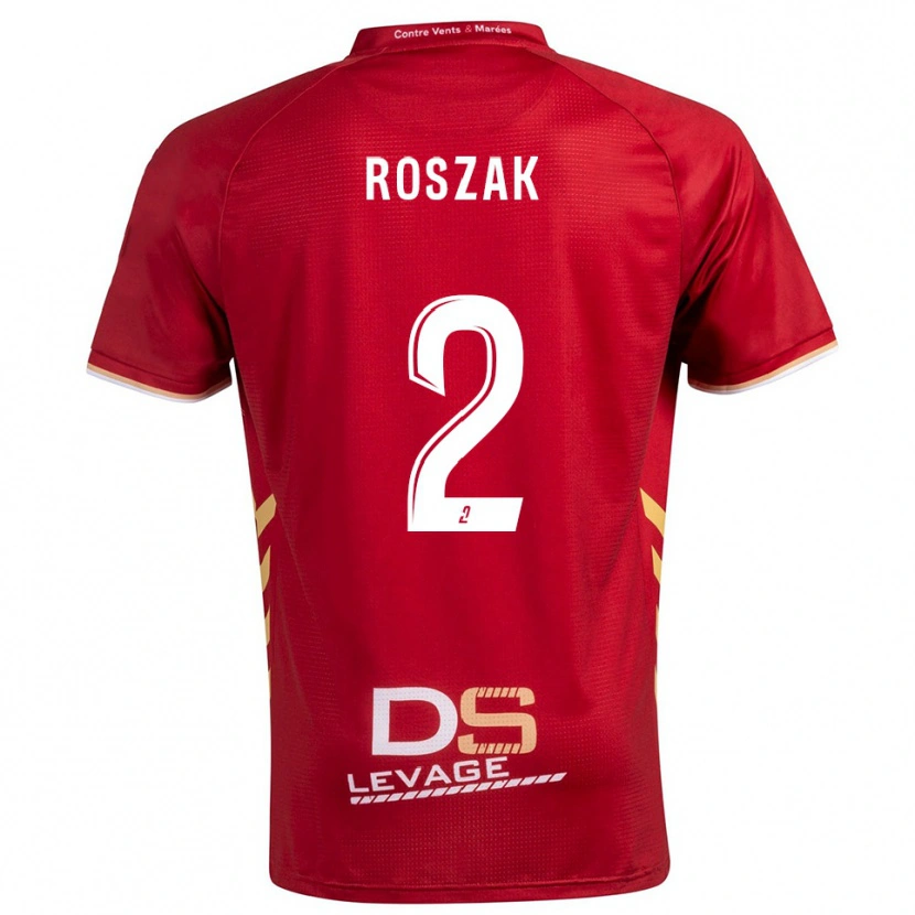Danxen Mujer Camiseta Dimitri Roszak #2 Borgoña Oro 2ª Equipación 2025/26 La Camisa México