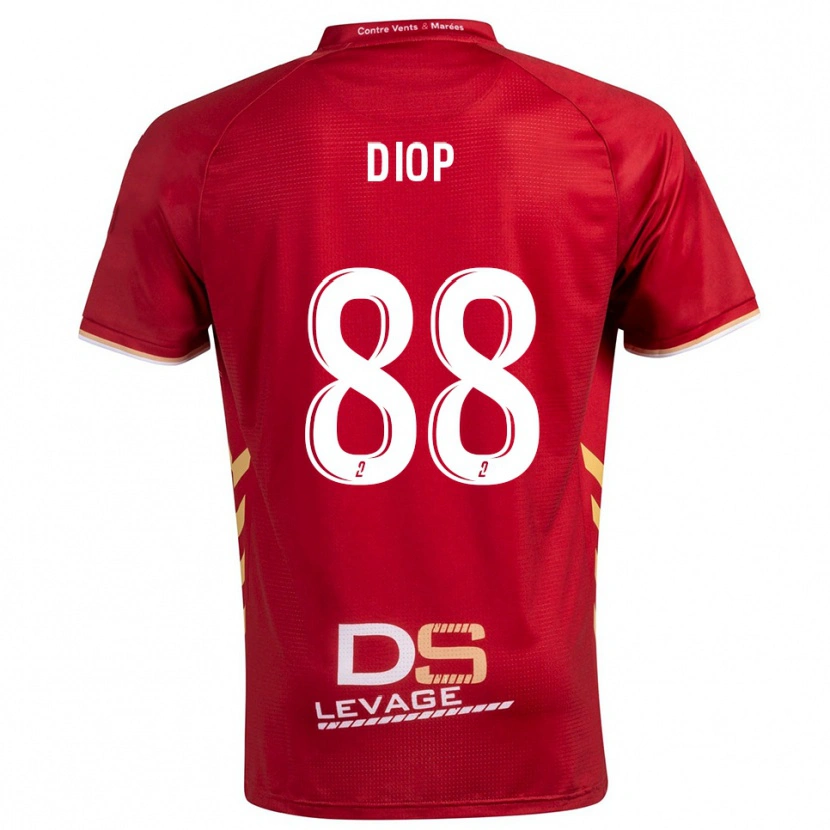 Danxen Mujer Camiseta Malick Diop #88 Borgoña Oro 2ª Equipación 2025/26 La Camisa México
