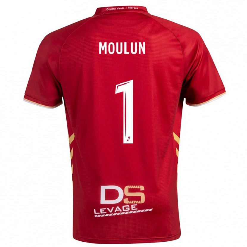 Danxen Mujer Camiseta Clément Moulun #1 Borgoña Oro 2ª Equipación 2025/26 La Camisa México