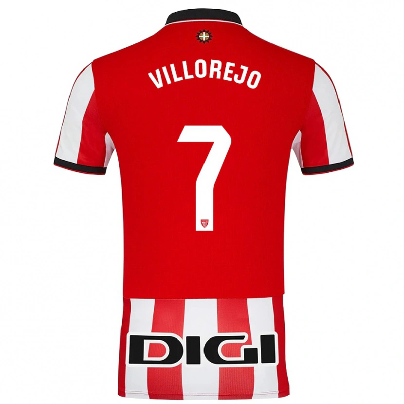 Danxen Niño Camiseta Ardaitz Villorejo #7 Rojo Blanco 1ª Equipación 2025/26 La Camisa México