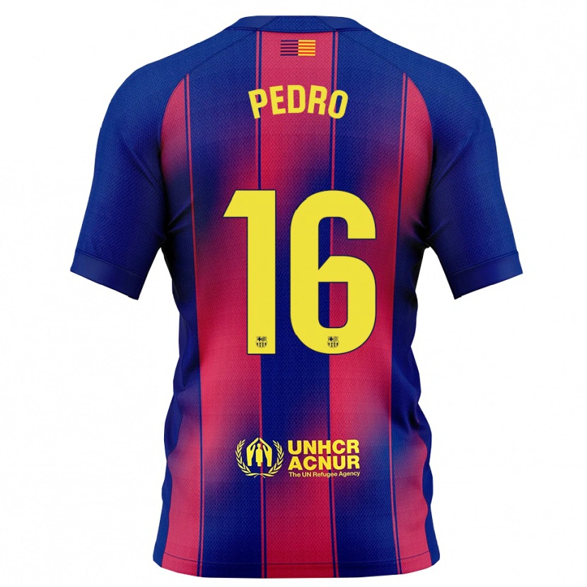 Danxen Niño Camiseta Pedro Rodríguez #16 Azul Rojo 1ª Equipación 2025/26 La Camisa México