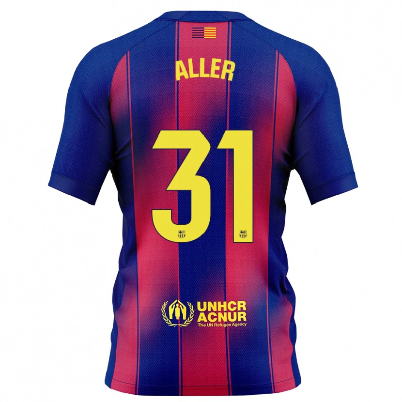 Danxen Niño Camiseta Eder Aller #31 Azul Rojo 1ª Equipación 2025/26 La Camisa México