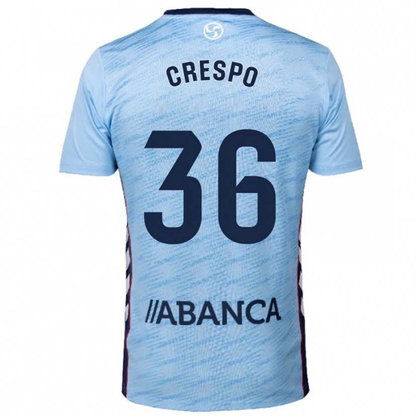 Danxen Niño Camiseta Yoel Crespo #36 Celeste Rojo 1ª Equipación 2025/26 La Camisa México