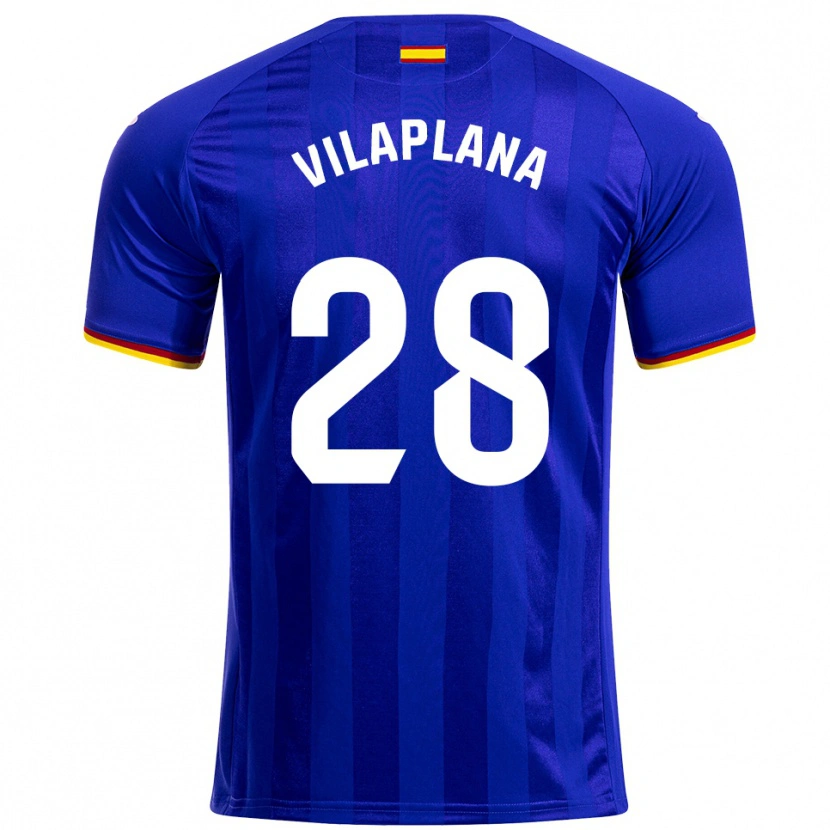 Danxen Niño Camiseta Marc Vilaplana #28 Azul Rojo Amarillo 1ª Equipación 2025/26 La Camisa México