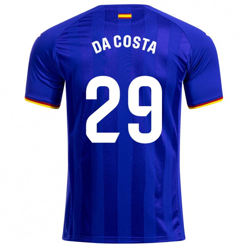 Danxen Niño Camiseta Coba Da Costa #29 Azul Rojo Amarillo 1ª Equipación 2025/26 La Camisa México