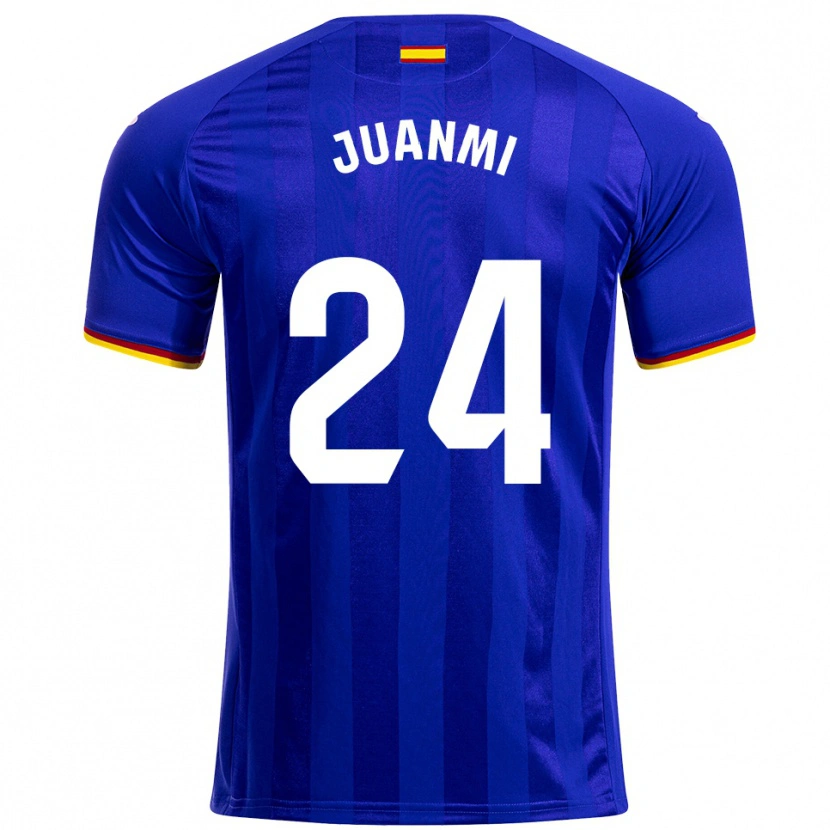 Danxen Niño Camiseta Juanmi #24 Azul Rojo Amarillo 1ª Equipación 2025/26 La Camisa México